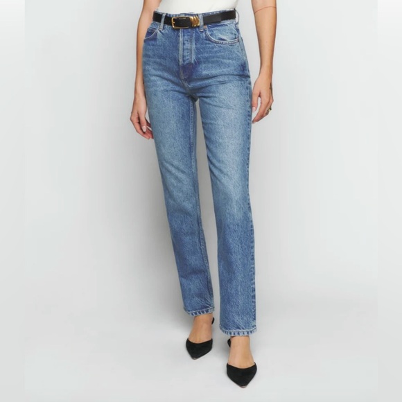 Reformation Cynthia High Waisted Straight Leg Jeans - Picture 11 of 11
